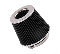 Kit Admission Direct Air Réutilisable Haut Débit pour Automobile Berlines - Conique Alliage Alu Perf Moteur 5.9x4.5 Pouces(Black)
