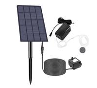 Kit Aérateur D'étain Solaire - Pompe à Air, Pierre à Bulles, Faible Bruit | Pompe D'aération Solaire Avec Moteur Calme Pour Petits étangs D'eau, Aquariums, Piscines