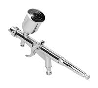 Kit Aérographe 0, 5 Mm, Godets de Peinture 15 Cc, Plages de Pulvérisation Réglables, Deux Buses Interchangeables, Aérographe pour Peinture sur Ongles, Modelage, Décoration de