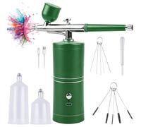 Kit aérographe avec compresseur : kit aérographe, pistolet pulvérisateur sans fil, portable, avec compresseur, rechargeable par USB, pour l'hydratation de la peau, le tatouage, les ongles, le