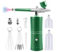 Kit aérographe avec compresseur, pistolet aérographe portable, kit aérographe rechargeable, aérographe sans fil avec compresseur, pour décoration d'ongles, décoration de gâteau, maquillage