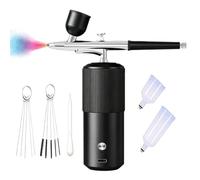 Kit aérographe avec compresseur, pistolet pulvérisateur sans fil, kit aérographe portable avec compresseur, pistolet pulvérisateur portable rechargeable par USB pour hydratation de la peau, maquillage