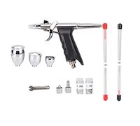 Kit aérographe, cuivre double action, système de sécurité à gâchette - Corps en métal durable, contrôle précis du flux d'air, idéal pour l'art, les ongles, les gâteaux et la peinture corporelle