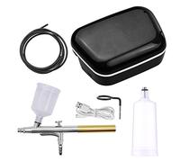 Kit aérographe double action alimenté par USB 5 V avec buse de 0,4 mm et tasses de peinture 20 CC 40 CC facile à utiliser pour maquettes, peinture, nail art, maquillage, décoration de gâteaux