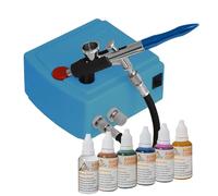 KIT AEROGRAPHE - MINI AEROGRAPHE CARRY I - AEROGRAPHE KIT AIRBRUSH ONGLES DECO TATOUAGES - COMPRESSEUR AEROGRAPHE - KIT COMPRESSEUR AIRBRUSH INCLUT PISTOLET - SET AEROGRPAHE