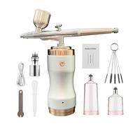 Kit aérographe portable avec compresseur, stylo double action sans fil, réglable sur 3 niveaux