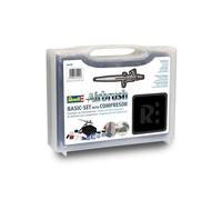 Revell Kit aérographe 39195 – Ensemble de base avec compresseur et nombreux accessoires