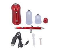 Kit aérographe sans fil avec compresseur portatif rechargeable de 17,4 PSI, batterie au lithium de 700 mAh et mini stylo pulvérisateur, comprend des pots de remplacement de 20 ml