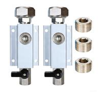 Kit Air 1/2NPT Laiton Nickelé 2PCS Kit Air 1/2NPT Laiton Nickelé