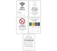 Kit Airbnb Essential 5 Panneaux Location Saisonnière 15 x 20 cm
