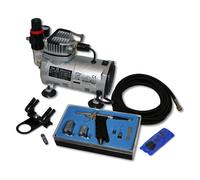 Kit Airbrush pour débutants avec Compresseur à piston AS18-2 Pistolet aérographe