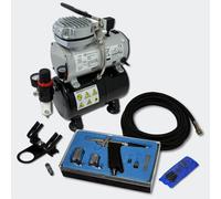 Kit Airbrush pour débutants Compresseur AS189 Réservoir 3 l Pistolet Accessoires