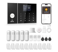 Kit Alarm,Alarme de Maison sans Fil connectée,système de sécurité avec Surveillance assistée en Option,sans Engagement à Long Terme, Fonctionne avec Alexa
