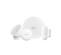 EZVIZ Kit Système de Sécurité Domestique Wi-Fi B1 - T1C PIR, T2C ouverture, T3C bouton, Passerelle A3