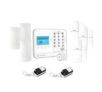 Kit alarme maison connectée sans fil wifi box internet et gsm futura blanche smart life- lifebox - kit animal 3