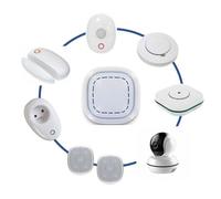 Kit alarme maison sans fil connecté 3 en 1 - alarme, sécurité vidéo et domestique lifebox smart