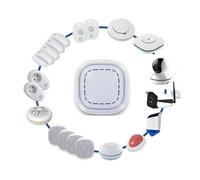 Kit alarme maison sans fil connecté 3 en 1 - sirène, caméra ext et domestique lifebox smart