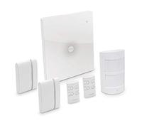 Kit Alarme Maison Sans Fil Wifi avec Centrale Tactile, 2 Détecteurs d’ouverture de porte ou fenêtre, 1 détecteur de mouvement et 2 télécommandes