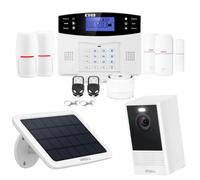 Kit Alarme sans Fil GSM pour Appartement avec caméra sur Panneau Solaire lifebox Evolution kit connecté 2