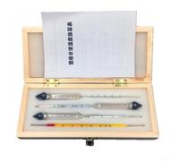 Kit Alcoomètre Verre 3 0-100% pour bois Kit Alcoomètre Verre