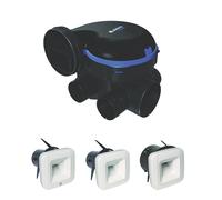 ALDES Kit VMC simple flux EasyHOME Hygroréglable Classic avec 3 bouches
