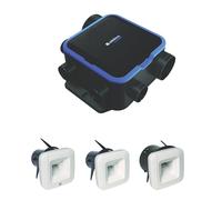 ALDES Kit VMC simple flux EasyHOME Hygroréglable Compact avec 3 bouches