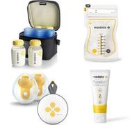 Kit Allaitement Complet - Tire-lait Électrique Double Swing Maxi™ Hands-Free + Cooler Bag avec 4 Biberons + Sachets Conservation Easy Pour x50 + Crème Lanoline PureLan™ 37g Transparent