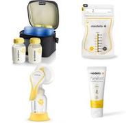 Kit Allaitement Complet - Tire-lait Manuel Harmony Flex™ + Cooler Bag avec 4 Biberons + Sachets Conservation Easy Pour x50 + Crème Lanoline PureLan™ 37g Transparent