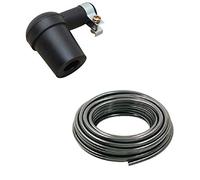 KIT ALLUMAGE UNIVERSEL : FIL A BOUGIE 7MM + ANTIPARASITE MOBYLETTE SCOOTER MOTO TONDEUSE MOTOCULTEUR CAPUCHON DE BOUGIE