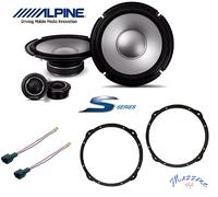 Haut-parleur 2 voies coaxiales - ALPINE - S2-S80C - 20 cm - Tweeters à dôme 2.5 cm - Boîtier pivotant