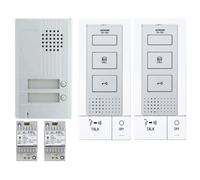 KIT ALU 2BP 2 POSTES Kit portier audio KITDB2 - Aiphone 118715