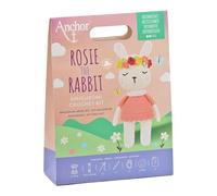 Kit Amigurumi Rosie the Rabbit - Anchor Crochet Intermédiaire - Lapin 27cm - Fil 100% Coton + Accessoires - Idée cadeau à la main Fai-da-Te