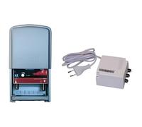 Kit amplificateur de mât TNT UHF 40 dB réglable filtré 4G + alimentation 2 sorties TV