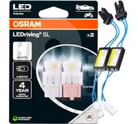 Kit Ampoules Osram Led 6000K T20 W21W + Resistors Élimine Erreur Canbus