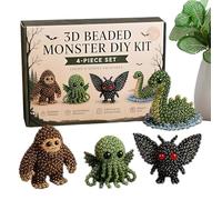 Kit animaux avec perles 3D à faire soi-même | Kit créatif à faire soi-même sur le thème des animaux 3D | Kit de perles fait à la main pour amateurs, débutants, adultes, anniversaires, jours de pluie