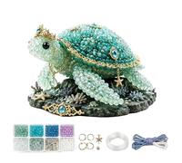 Kit Animaux en Perles 3D DIY - Kit Perles Thème Océan Créatures Sous-Marines | Set Loisirs Créatifs Débutants et Passionnés | Broderie Animaux Marins pour Porte-Clés et Décoration