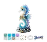 Kit Animaux en Perles 3D DIY - Kit Perles Thème Océan Créatures Sous-Marines | Set Loisirs Créatifs Débutants et Passionnés | Broderie Animaux Marins pour Porte-Clés et Décoration