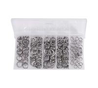 Kit Anneaux Brisés en Acier Inoxydable Connecteurs Haute Résistance Anti Corrosion pour Leurres Connecteur De Pêche Appâts (Boîte De 200pcs)