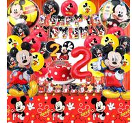Kit Anniversaire Micke 51 Pièces - Décoration et Ballons pour Fête 2 Ans