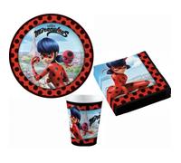 Kit anniversaire Miraculous Ladybug New 8 personnes 36 pièces