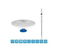 Antenne TV / TNT Hd4k Kit antenne extérieur omnidirectionnelle dvb-t t4 33db 5/12v + mât transversal 160cm - pour camping car camion voiture bateau