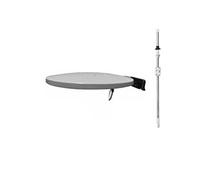 Kit Antenne Omnidirectionnelle UHF FM DAB TV Helio-Mobil 44dB 4k + Mât Transversal 160cm