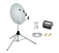 Kit antenne satellite trépied LNB boussole & câble