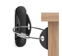 Kit anti-basculement pour commode en métal - Supports de sécurité pour meubles, connecteur mural, ancrage mural pour meubles, sangles de meubles anti-chute, protège les et les animaux de