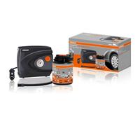 Osram TYREseal KIT Essential, Produit d'étanchéité pour Pneu 450 ML et gonfleur de Pneu analogique Haut de Gamme, TPMS Safe, étui de Rangement Inclus, Orange