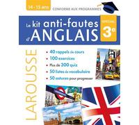Kit anti-fautes d'anglais 3e - Collectif - Larousse - broché - Scolaire / Universitaire