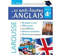 Collectif – Kit anti-fautes d'anglais 4e – Larousse – Broché