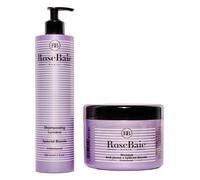 ROSEBAIE | Duo Anti-Reflets Jaunes | Camomille et Kératine | Neutralise Reflets Jaunes | Cheveux Blancs Décolorés Méchés | Shampoing Violet 500ml | Masque Déjaunisseur 500ml |