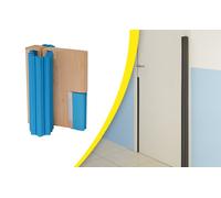 Kit anti pince doigts GAROMIN Feu N°1 WATTELEZ 7 soufflets 1400 mm + rail + vis+ adh - Gris - 606011G