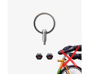 Kit anti-vol pour selle | 1 ou 2 inserts Hexlox (1 ou 2 vis sur la selle) + clés + carte de code | Fabriqué en Allemagne (Noir, 2x Hexlox 5mm)